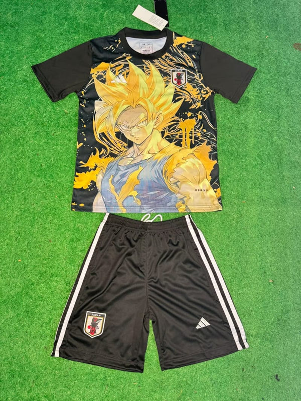 Kit Infantil Japão Edição Animes DragonBall 24/25 Adidas Unissex - Preta