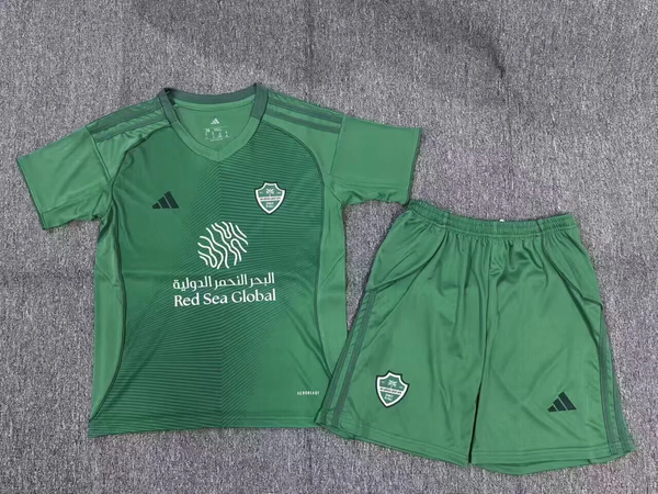 Kit Infantil Al Ahli Away 25/26 Adidas Unissex - Verde