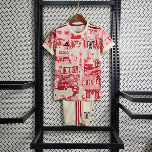 Kit Infantil Japão Edição Especial Tokyo 23/24 Adidas Unissex - Bege