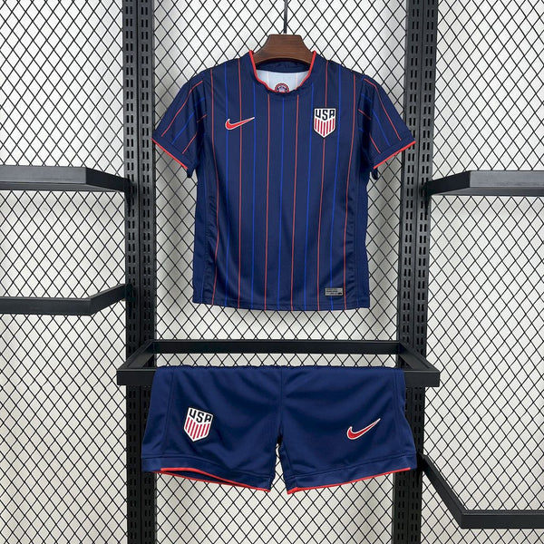 Kit Infantil EUA Away 25/26 Nike Masculina - Azul