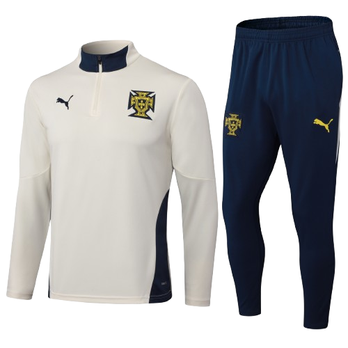 Kit Treino Agasalho + Calça Portugal Unissex - Bege