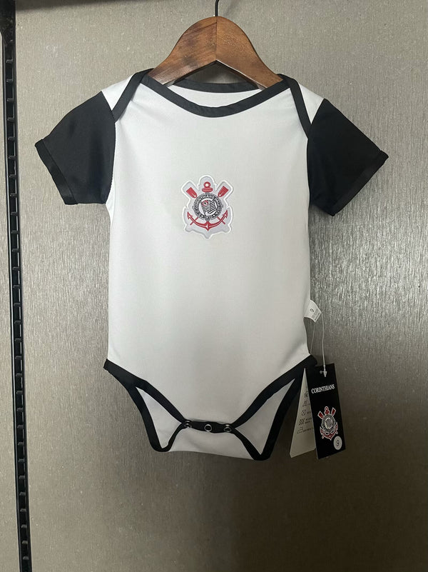 Body Bebê Infantil Corinthians Home 25/26 Nike Unissex - Branco