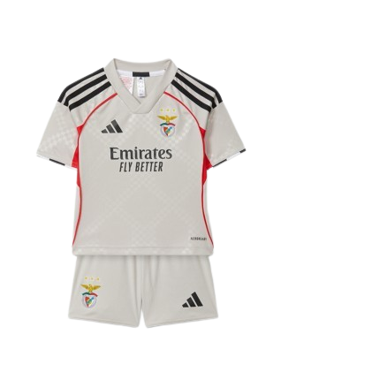 Kit Infantil Benfica Third 25/26 Adidas Unissex - Bege