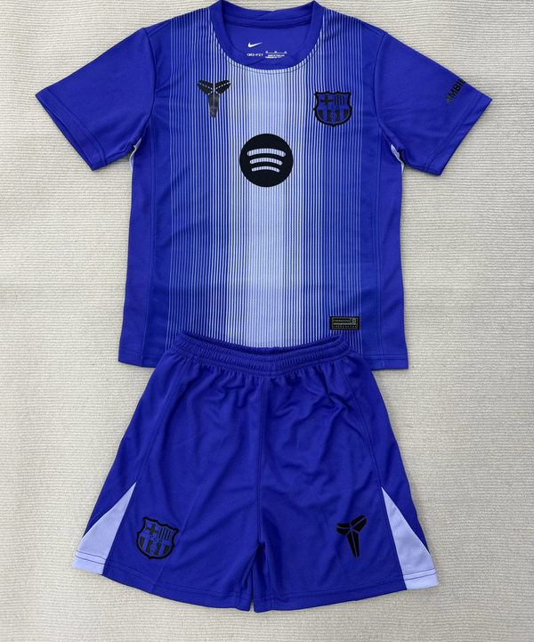 Kit Infantil Barcelona Goleiro 25/26 Nike Unissex -  Azul