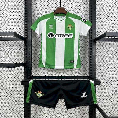 Kit Infantil Real Betis Home 25/26 Unissex Hummel - Verde e Branca