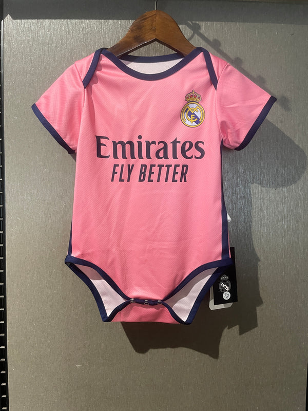 Body Bebê Infantil Real Madrid 25/26 Unissex - Rosa