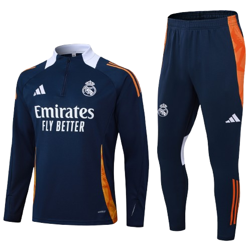 Kit Treino Agasalho + Calça Real Madrid Unissex - Azul