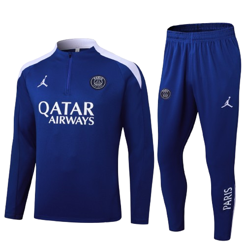 Kit Treino Agasalho + Calça PSG Unissex - Azul