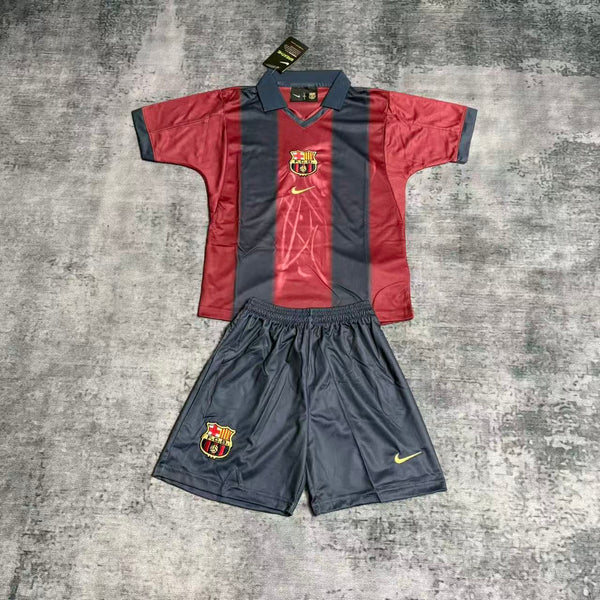 Kit Infantil Barcelona x Travis Scott Ediçao Especial  25/26 Nike Unissex - Grená