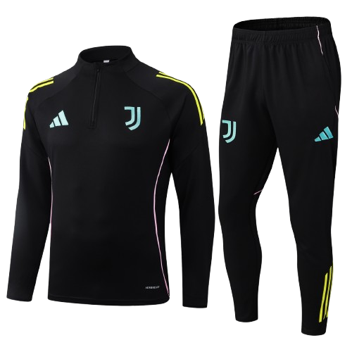 Kit Treino Agasalho + Calça Juventus Adidas Unissex - Preto