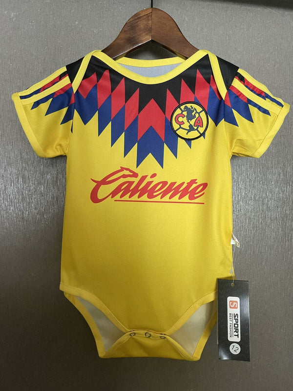 Body Bebê Infantil America do Mexico Home 25/26 Unissex  - Amarelo