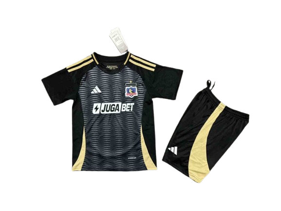 Kit Infantil Colo Colo Away 25/26 Unissex Adidas - Preta