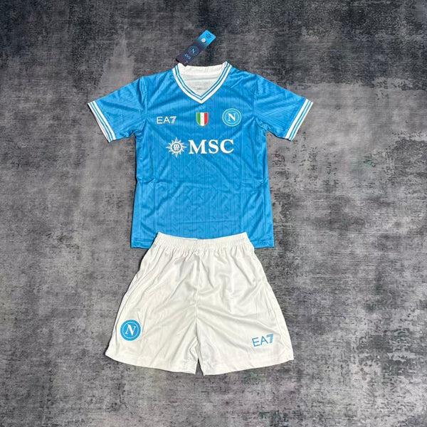 Kit Infantil Napoli Home 25/26 Unissex EA7 - Azul