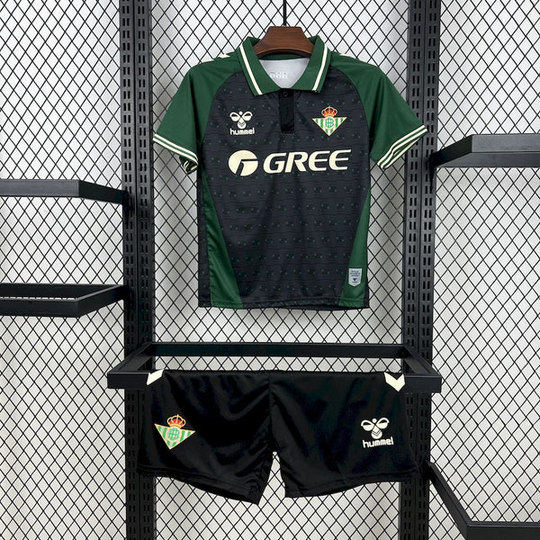 Kit Infantil Real Betis Edição Especial 25/26 Unissex Hummel - Preto e Verde