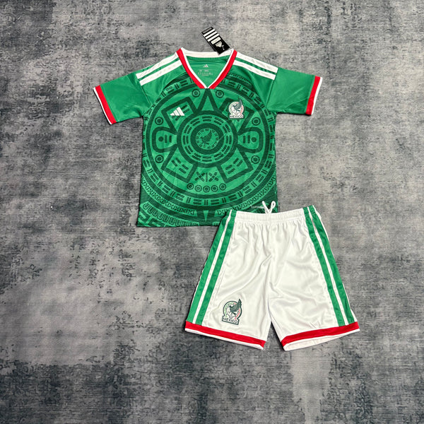 Kit Infantil México Home 25/26 Adidas Masculina - Verde