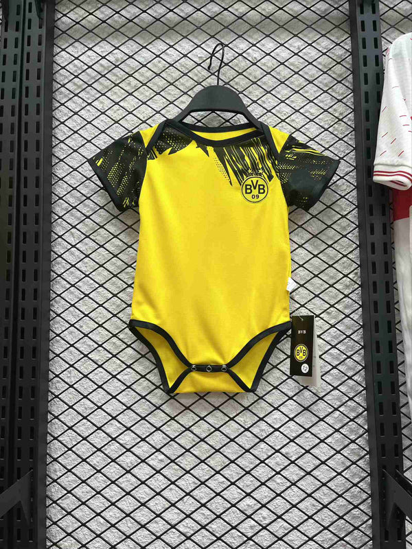 Body Bebê Infantil Borussia Dortmund Home 25/26 Unissex - Amarelo