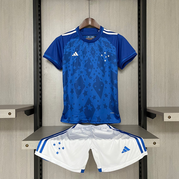 Kit Infantil Cruzeiro Home 24/25 Unissex Adidas - Azul