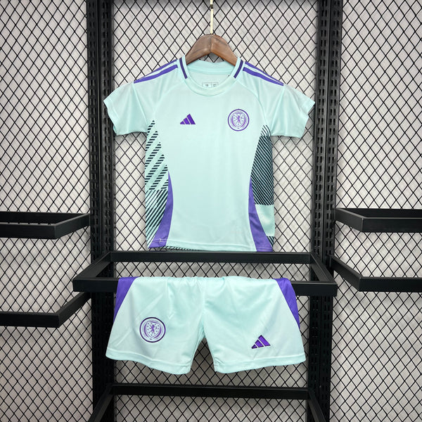 Kit Infantil Escocia Away 24/25 Adidas Unissex - Verde Claro