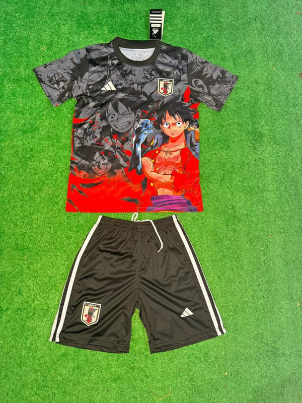 Kit Infantil Japão Edição Animes One Piece 24/25 Adidas Unissex - Cinza