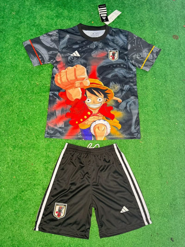 Kit Infantil Japão Edição Animes One Piece 24/25 Adidas Unissex - Cinza