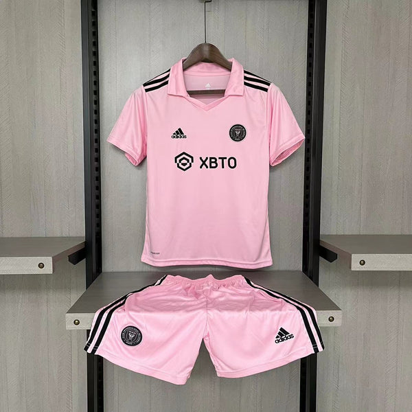 Kit Infantil Inter Miami Home 23/24 Unissex Adidas - Rosa