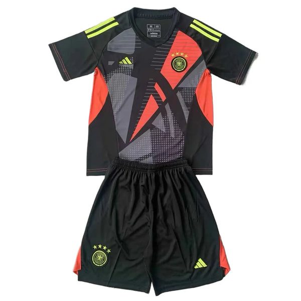 Kit Infantil Alemanha Goleiro 24/25 Adidas Unissex - Preto