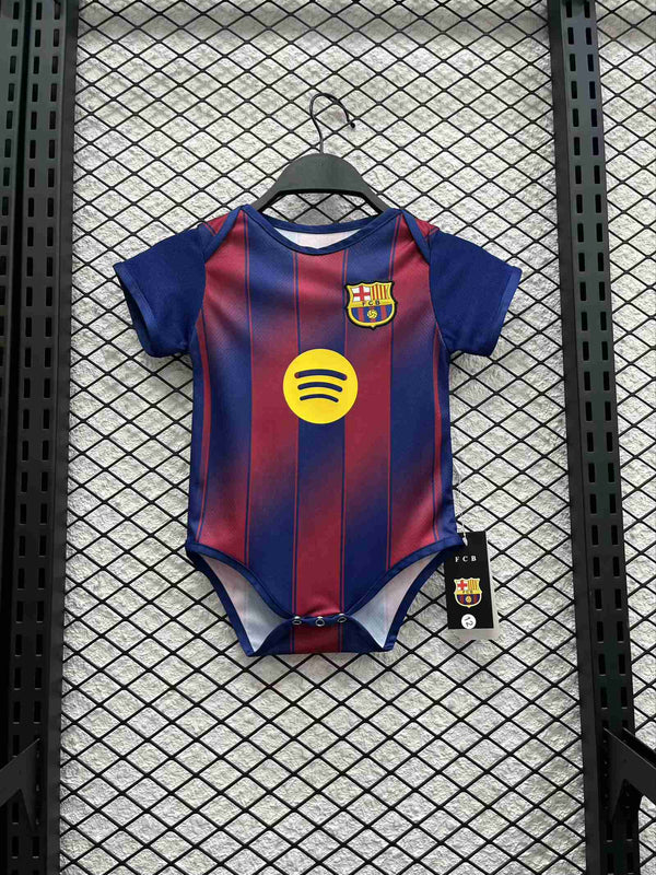 Body Bebê Infantil Barcelona Home 25/26 Unissex - Grená
