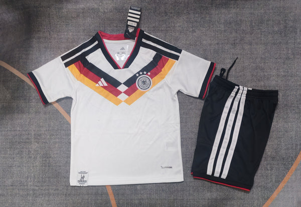 Kit Infantil Alemanha Home 25/26 Adidas Masculina - Branca