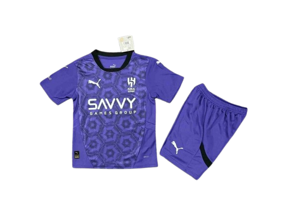 Kit Infantil Al Hilal Third 24/25 Unissex Puma - Roxo