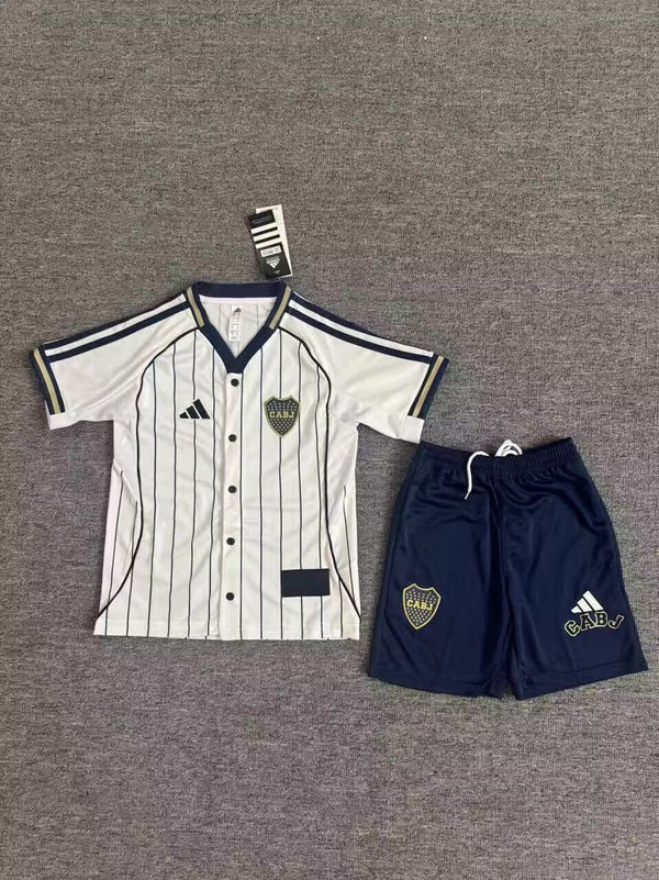 Kit Infantil Boca JRS Edição Especial 25/26 Adidas Unissex - Branca