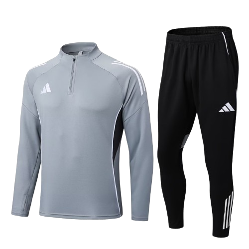 Kit Treino Agasalho + Calça Adidas Unissex - Cinza