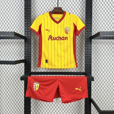 Kit Infantil RC LENS Home 25/26 Puma Unissex - Amarelo e Laranja