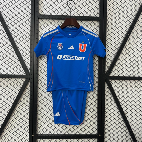 Kit Infantil Universidad de Chile Home 25/26 Unissex Adidas -  Azul