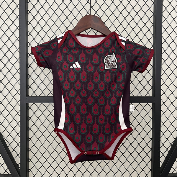 Body Bebê Infantil México Away 24/25 Adidas Unissex - Vermelho