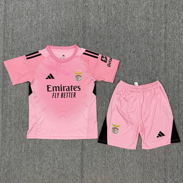Kit Infantil Benfica Goleiro 25/26 Adidas Unissex - Rosa