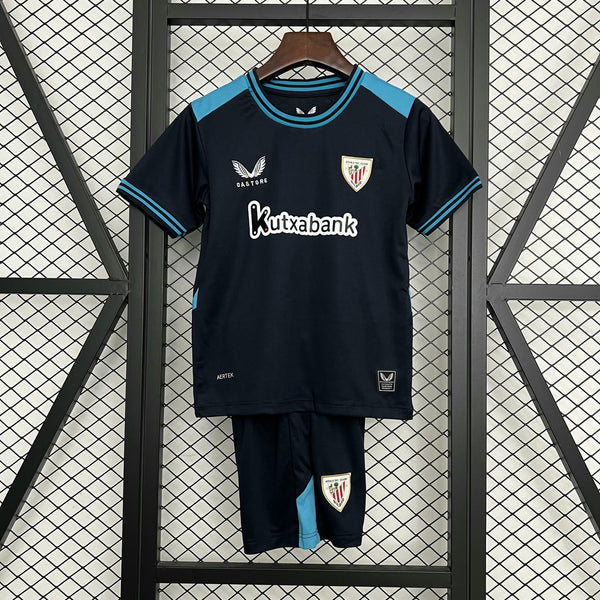 Kit Infantil Athletic Bilbao Away 25/26 Castore Unissex - Azul Escuro