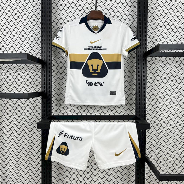 Kit Infantil Pumas Home 25/26 Nike Unissex - Branco
