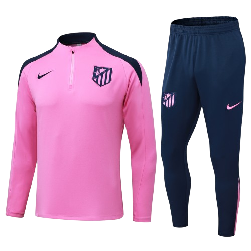 Kit Treino Agasalho + Calça Atletico de Madrid Unissex - Rosa