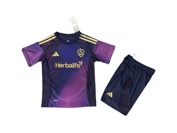 Kit Infantil LA Galaxy Away 25/26 Unissex Adidas - Roxo