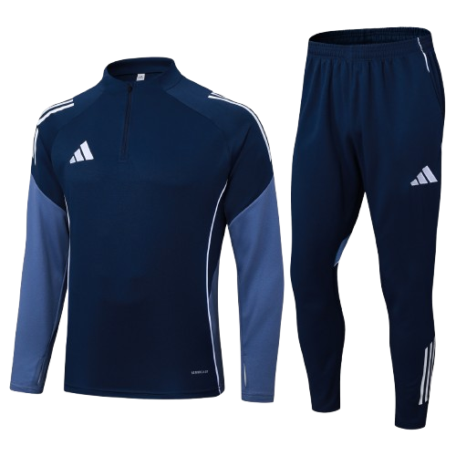 Kit Treino Agasalho + Calça Adidas Unissex - Azul