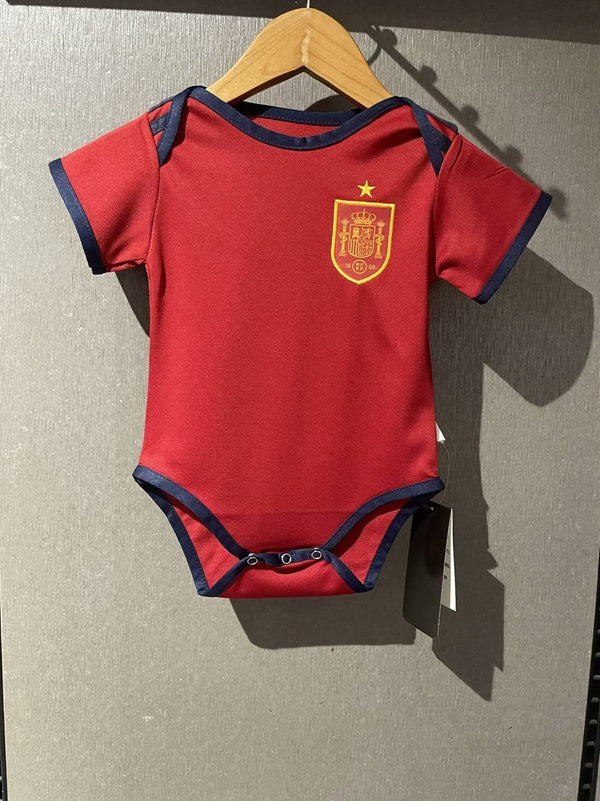 Body Bebê Infantil Espanha Home 24/25 Unissex - Vermelho