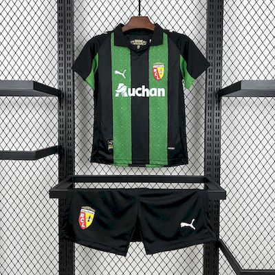 Kit Infantil RC LENS Away 25/26 Puma Unissex - Verde e Preto