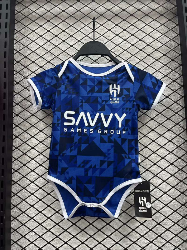 Body Bebê Infantil Al Hilal Home 24/25 Unissex - Azul
