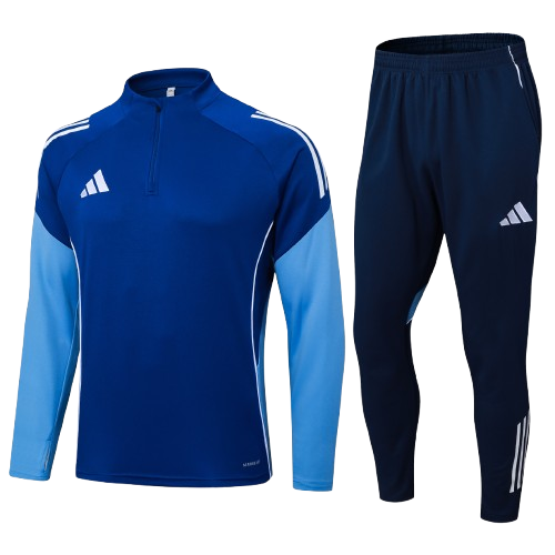 Kit Treino Agasalho + Calça Adidas Unissex - Azul