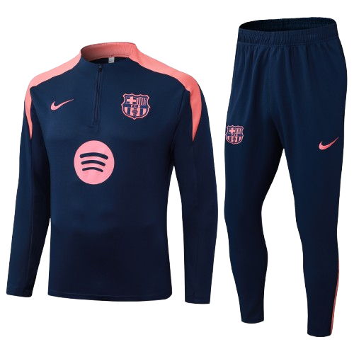 Kit Treino Agasalho + Calça Barcelona Nike Unissex - Azul Escuro