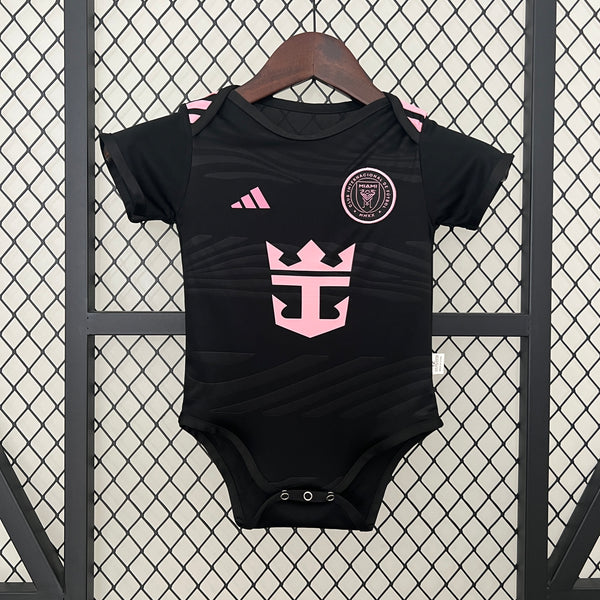 Body Bebê Infantil Inter Miami Away 24/25 Adidas Unissex - Preto