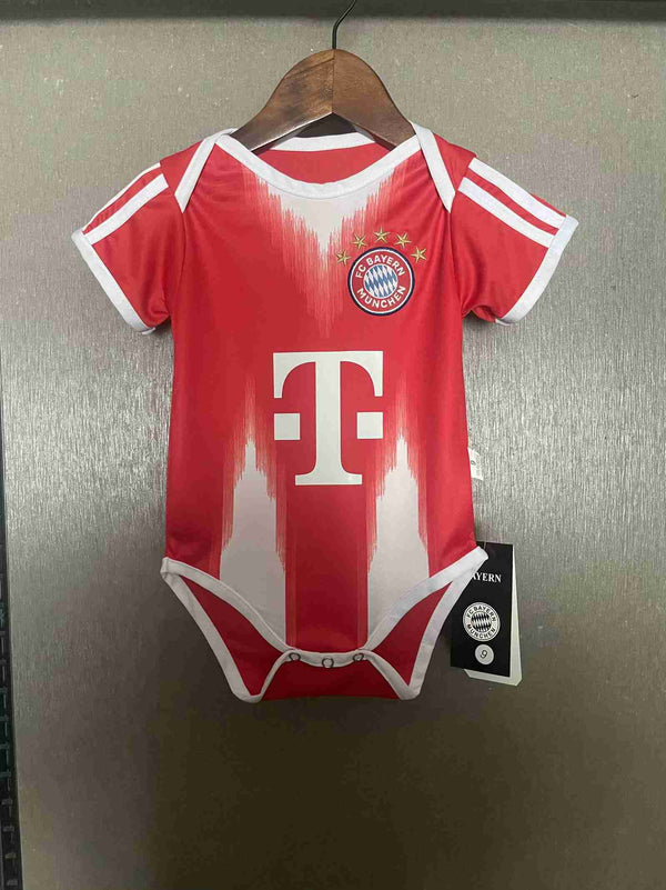 Body Bebê Infantil Bayern De Munique Home 25/26 Adidas Unissex - Branco e Vermelho