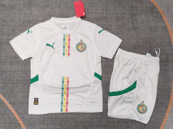 Kit Infantil  Senegal Away 24/25 Puma Unissex - Branca