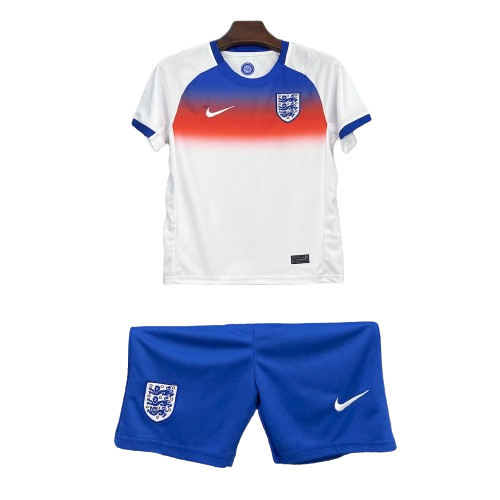 Kit Infantil Inglaterra Home 25/26  Nike Unissex - Branco e Azul