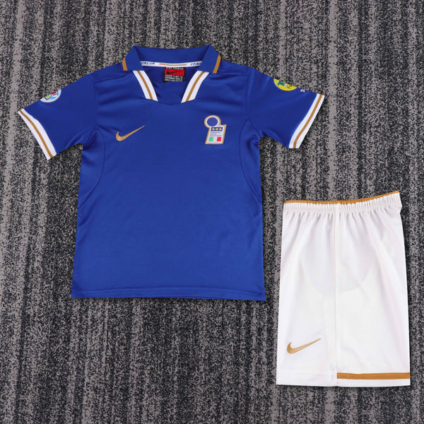 Kit Infantil Italia Home Retro 1996 Nike Unissex - Azul